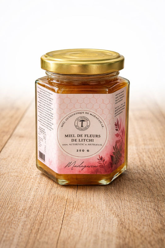 Miel de Litchi de Madagascar – Douceur Florale 250 g